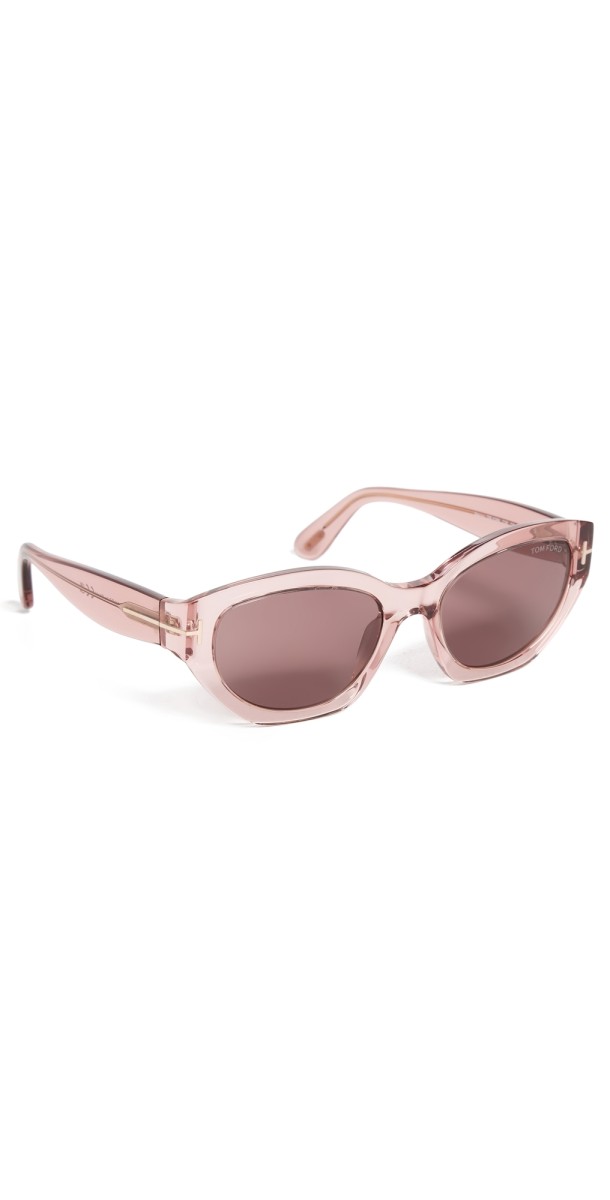 Tom Ford Penny Sunglasses Shiny Pink/Brow