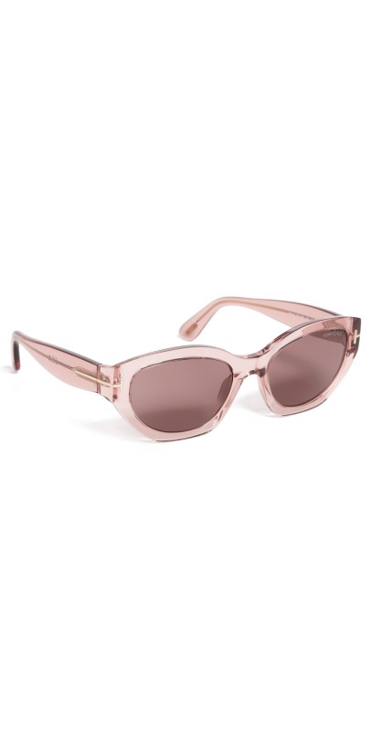 Tom Ford Penny Sunglasses Shiny Pink/Brow