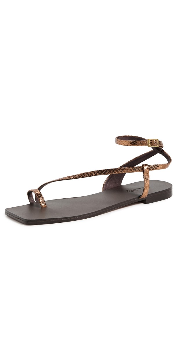 Johanna Ortiz Copper/Dark Chocolate Flamenco Echoes Sandals Copper/Dark Chocolate