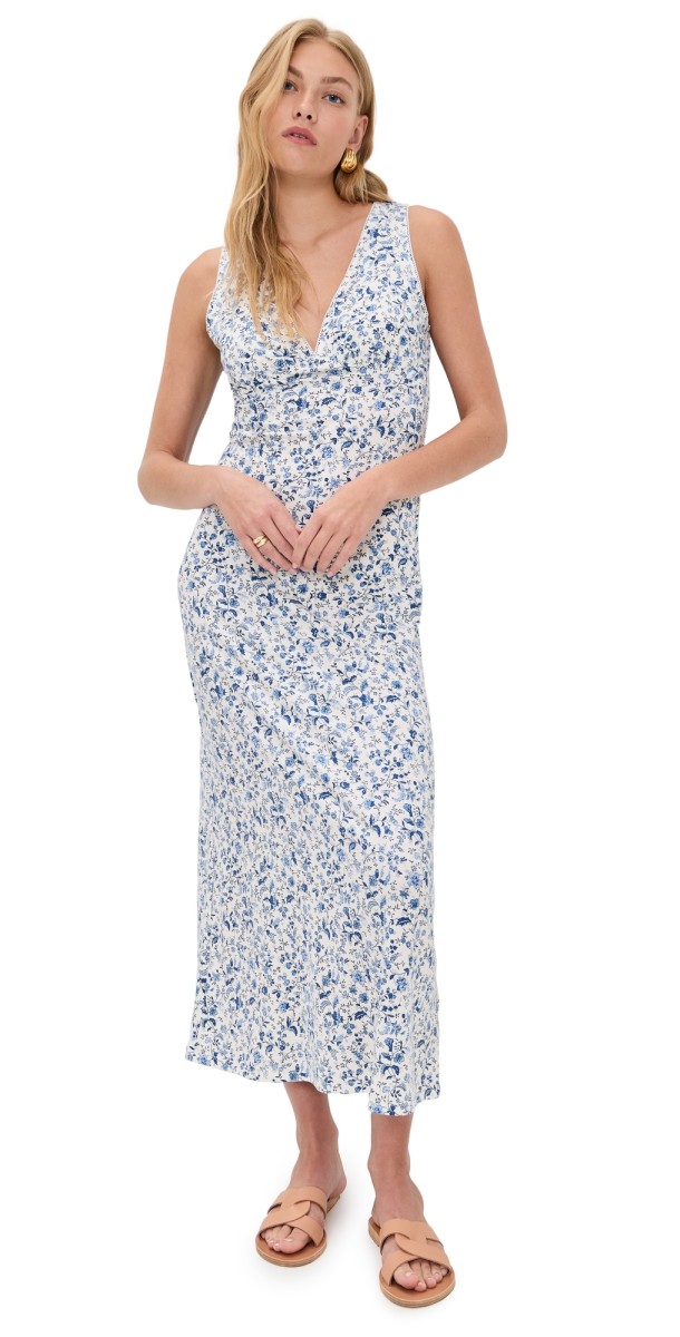 Reformation Brayden Knit Dress Nile