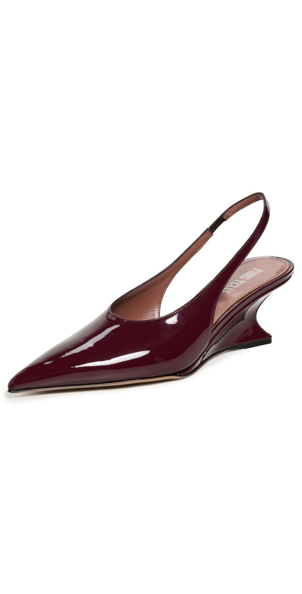 Paris Texas Nina Slingback Heels 50mm Pinot Noir