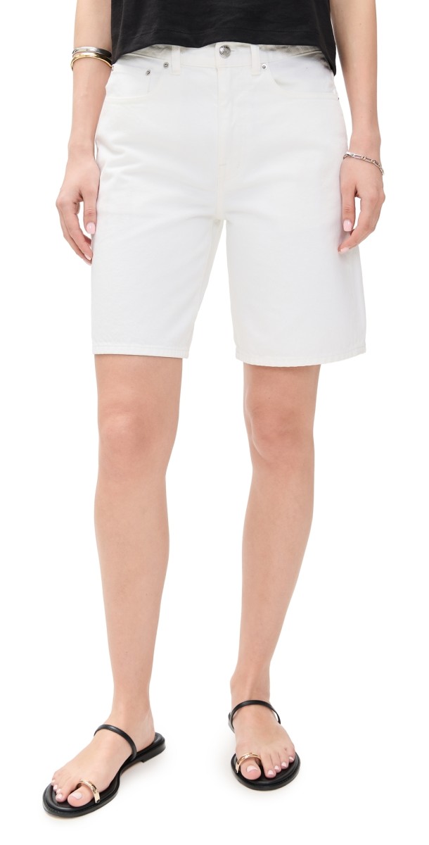 Madewell The 1997 Denim Bermuda Short Pure White