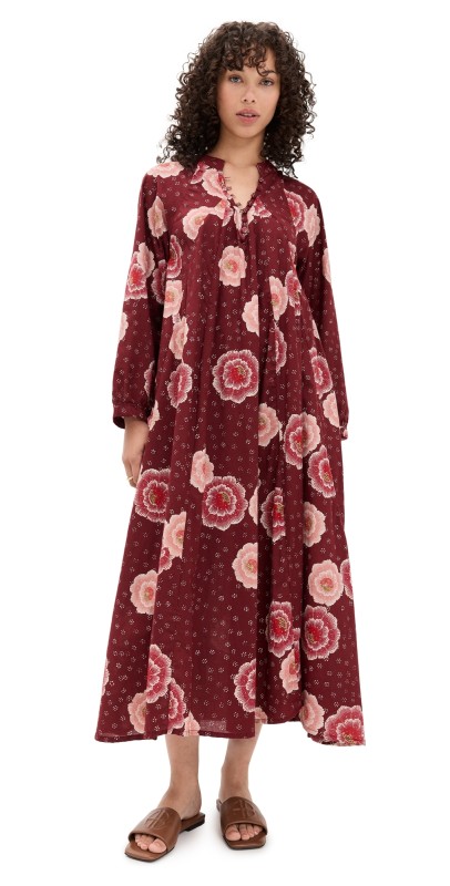 Natalie Martin Collection Fiore Maxi Dress Poppy Cherry