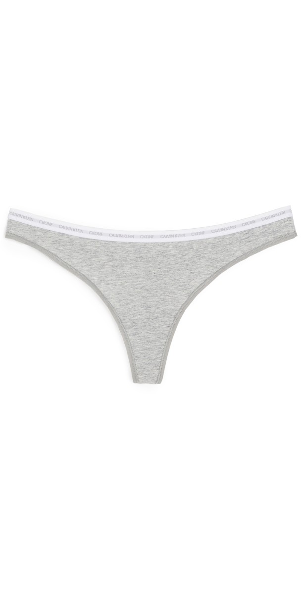 Calvin Klein Underwear One Cotton Singles Thong Heather Grey