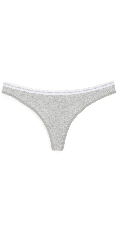Calvin Klein Underwear One Cotton Singles Thong Heather Grey