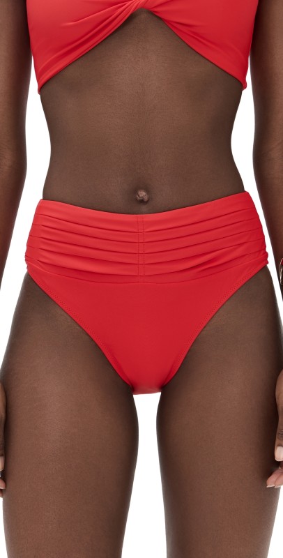 Ramy Brook Ivo Bikini Bottoms Flame