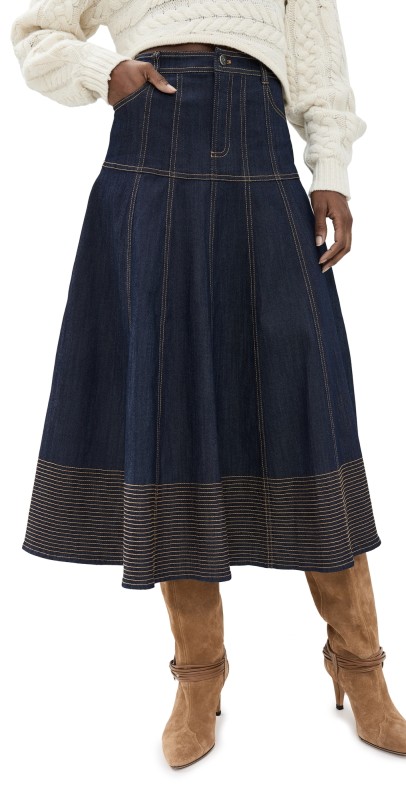 Cinq à Sept Hester Skirt Indigo