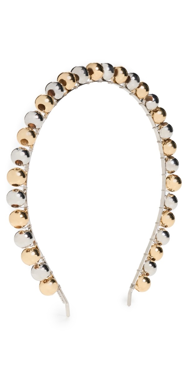 LELET NY Jasmine Beads Strand Headband Gold/Rhodium