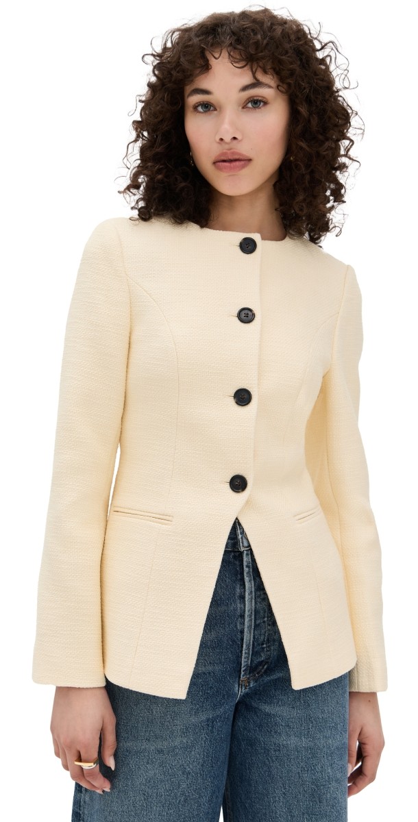 ALIGNE Daphne Boucle Blazer Yellow