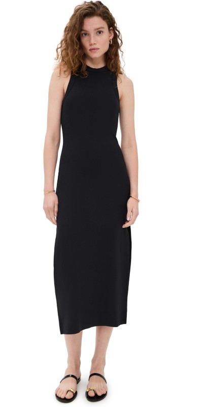 Vitamin A Daybreak Essential Midi Dress Black
