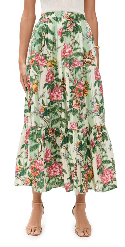 Mille Paola Skirt Garden Stripe