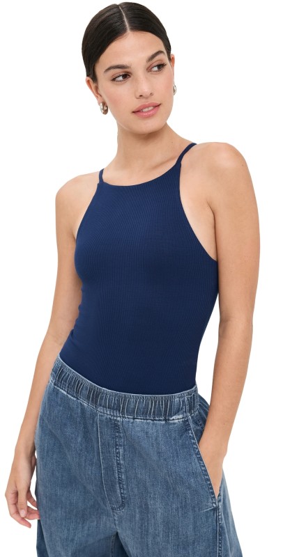 LE BOP Lexi Thong Bodysuit Navy