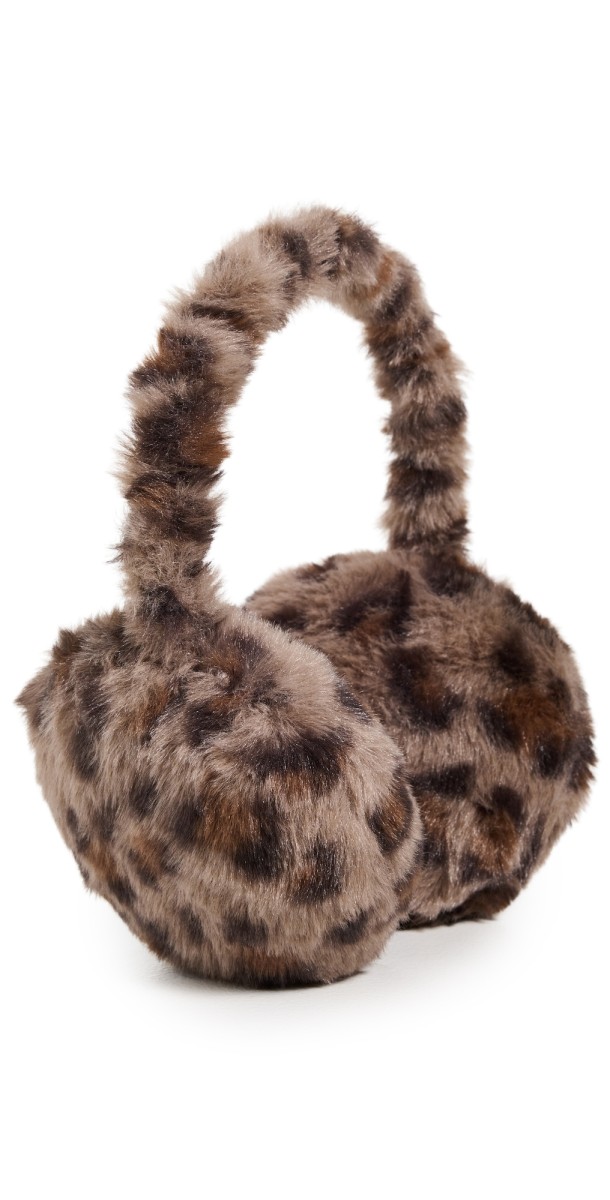 Lele Sadoughi Jessie Faux Fur Ear Muffs Leopard