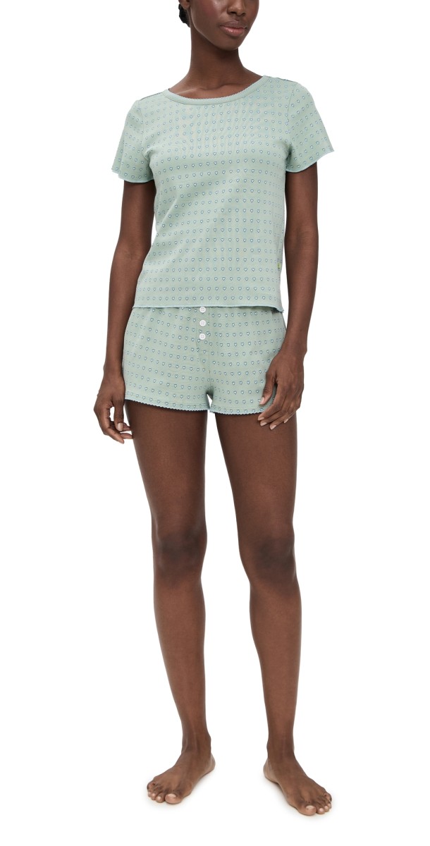 Cozyland by Morgan Lane Suzie Pajama Set Iceberg
