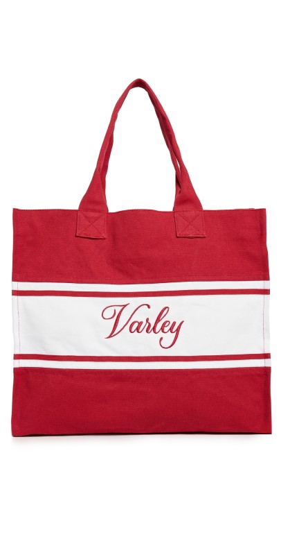 Varley Foeburn Market Tote Bag Haute Red/Whit