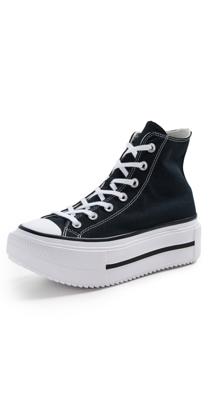 Converse Chuck Taylor All Star Lift Double Stack Sneakers Black/White/Black