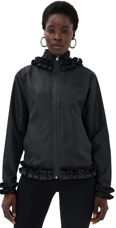 Coperni Pleated Ribbon Jacket Black