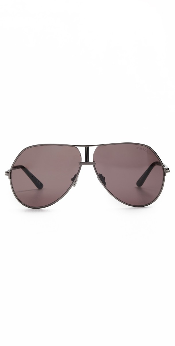 Tom Ford Rickie-02 Sunglasses Shiny Dark Gunmetal