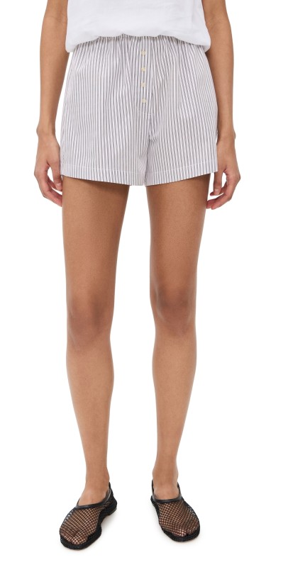 Leset Yoshi Boxer Shorts Parchment/Pinot Stripe
