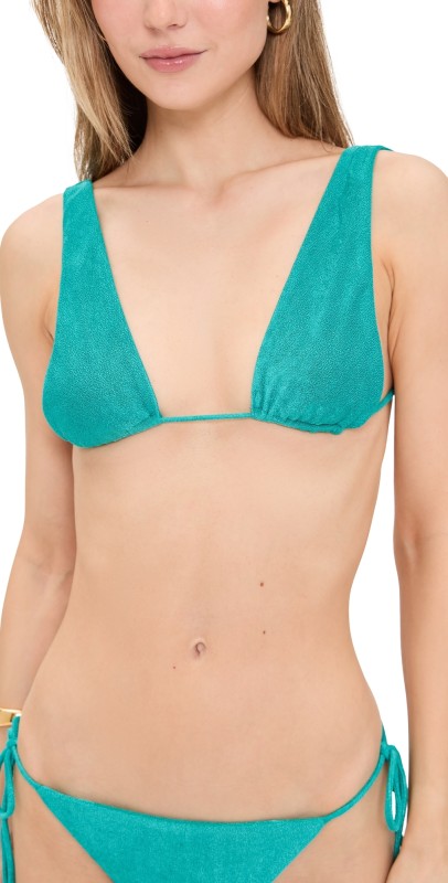 JADE Swim Kya Bikini Top Aqua