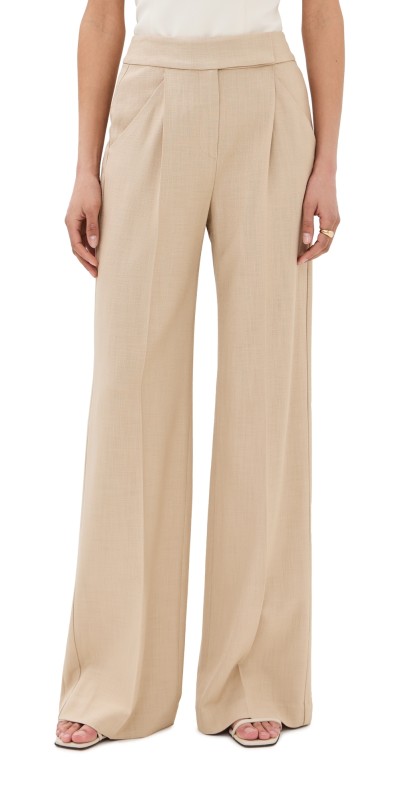 Veronica Beard Marbeau Pants Stone Khaki
