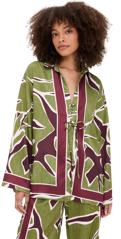 Seven Wonders Alessandra Sleeved Shirt Alessandra Green