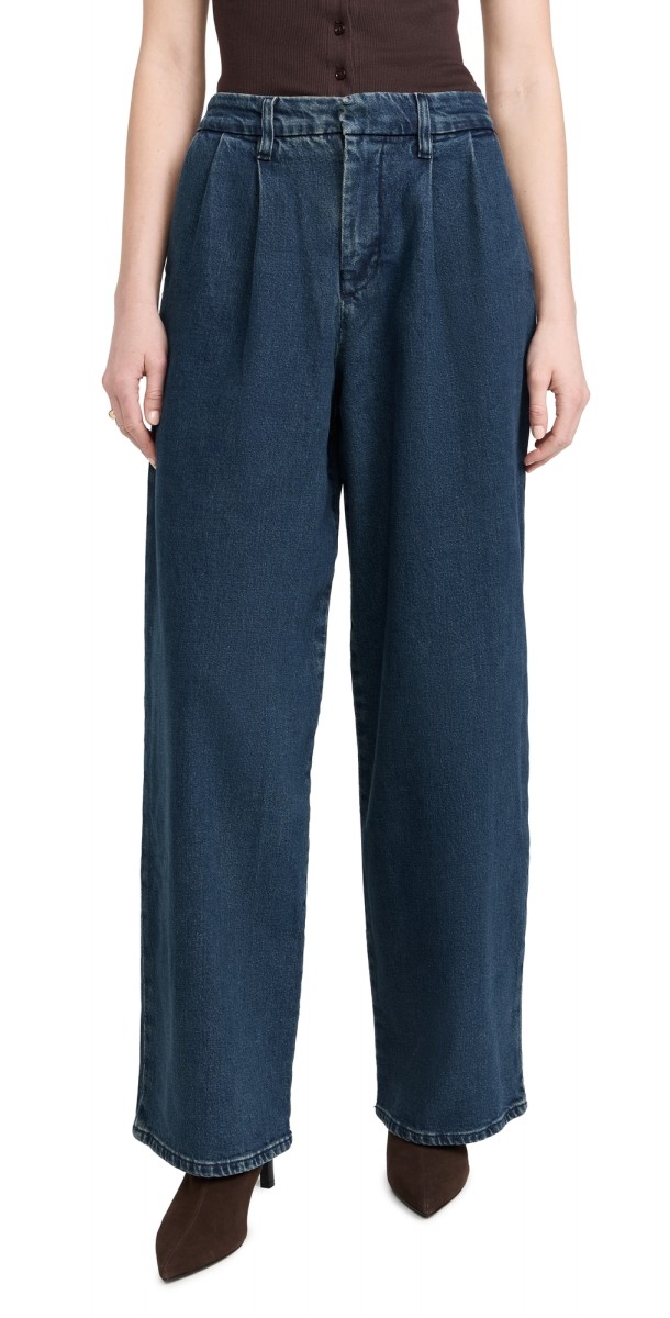 Good American 90s Pleated Trousers Indigo724