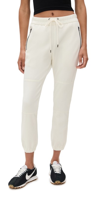 James Perse Matte Scuba Track Pants Ivory