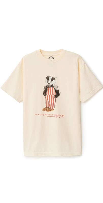 Wisconsin Design Team Badger Bear Tee Cream