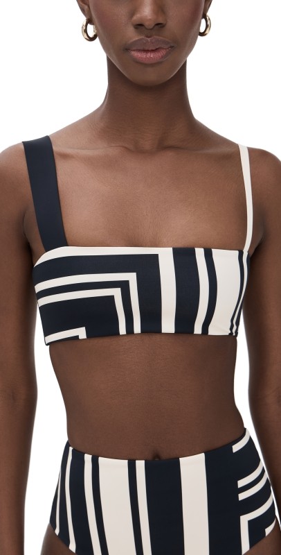 SIR. Pietra Bandeau Top Milano Nero