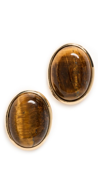 SHASHI Cecilia Stud Earrings Gold