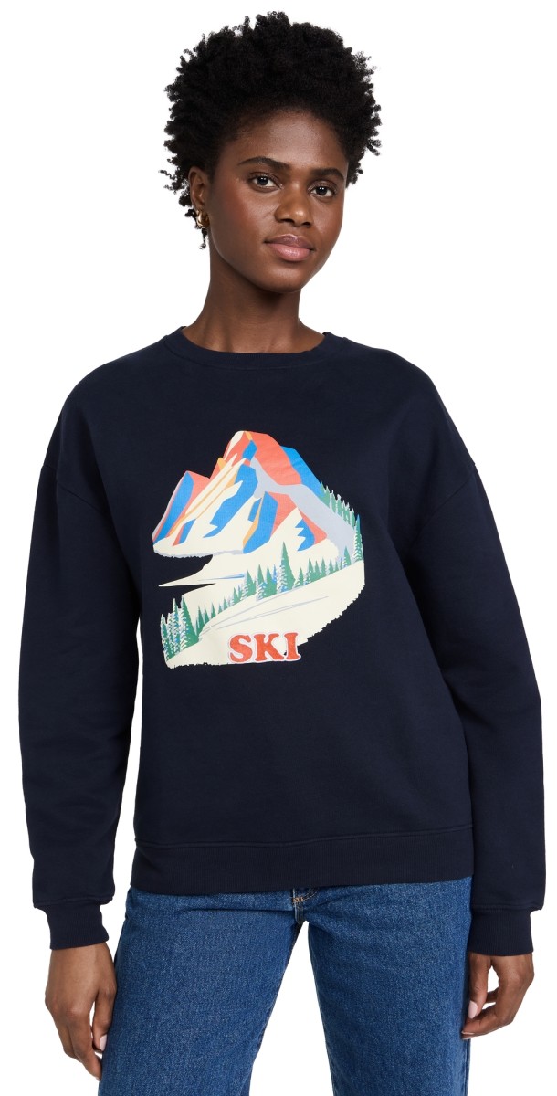 KULE The Oversized Alps Sweatshirt Navy