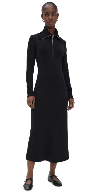 Varley Alexis Midi Dress Black