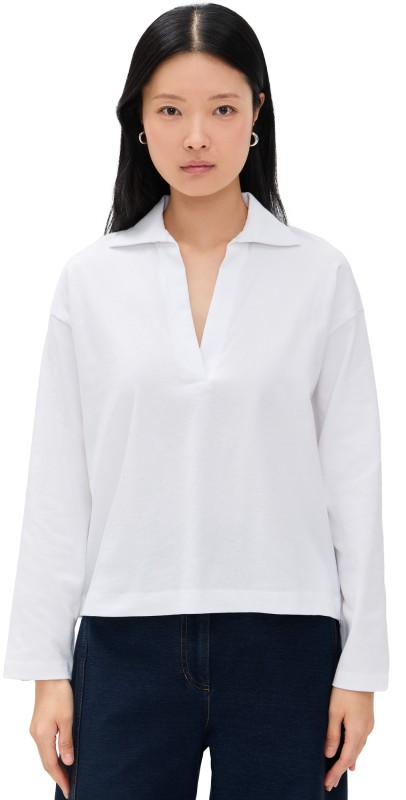 Vince Easy Polo Optic White