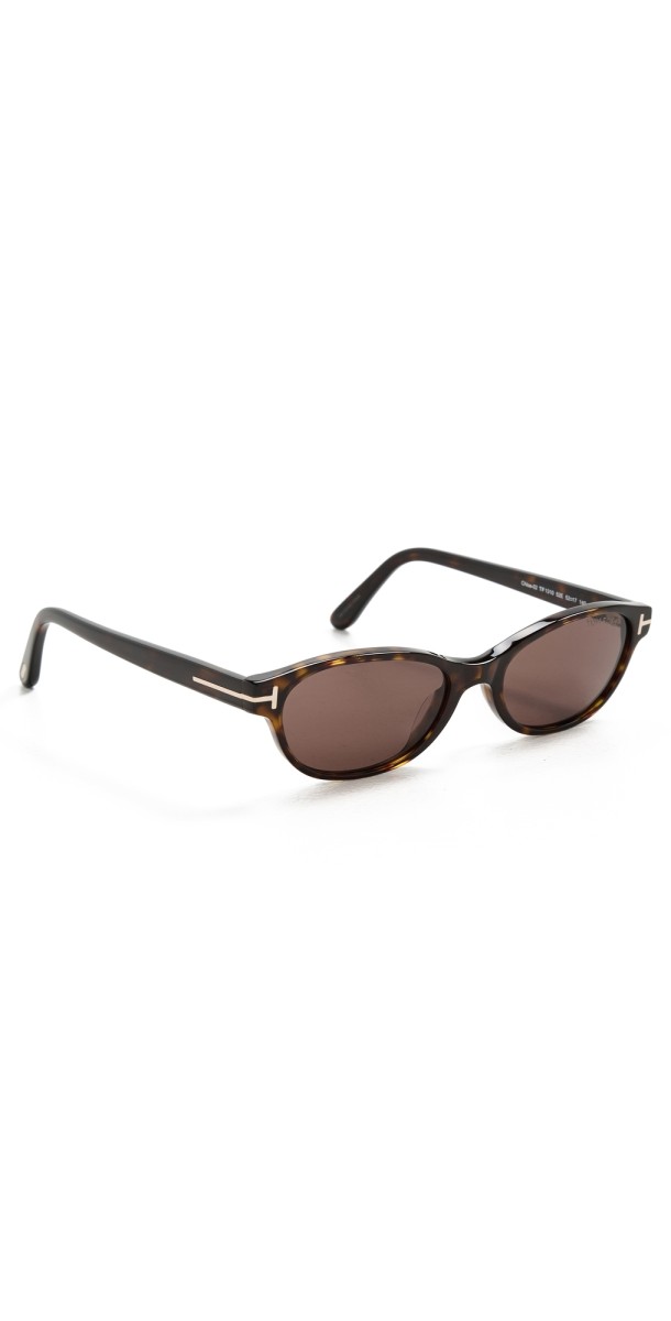 Tom Ford Chloe-02 Sunglasses Shiny Classic Dark Havana