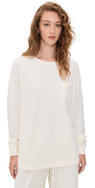 The Upside Soho Cara Long Sleeve Top Creme