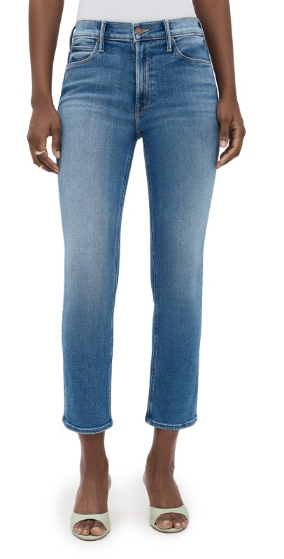 MOTHER The Mid Rise Dazzler Crop Jeans Ready Set Go