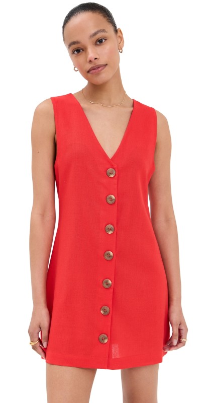 LE BOP Charlotte Vest Dress White
