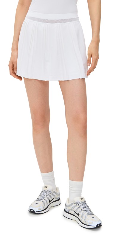 Nike Ace High Rise Pleat Skirt White/White