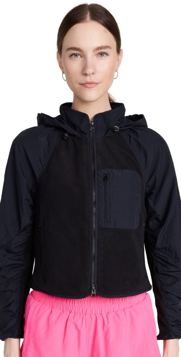 Sweaty Betty Venture Fleece Zip Through Jacket Black