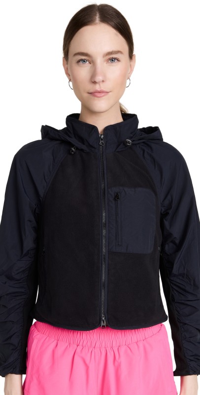 Sweaty Betty Venture Fleece Zip Through Jacket Black