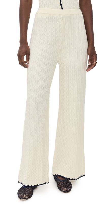 Bailey Rose Cable Sweats Cream