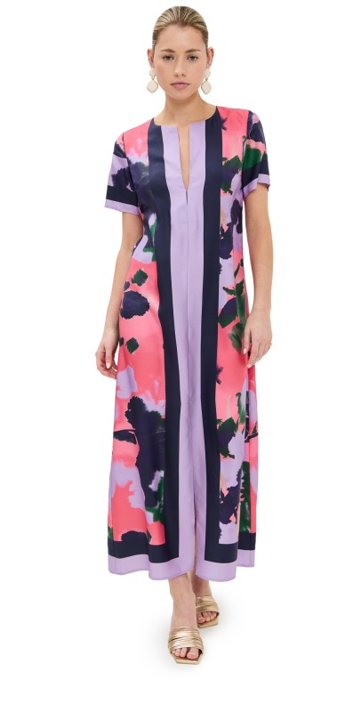 Figue Bessie Dress Pressed Petal Sunset Coral