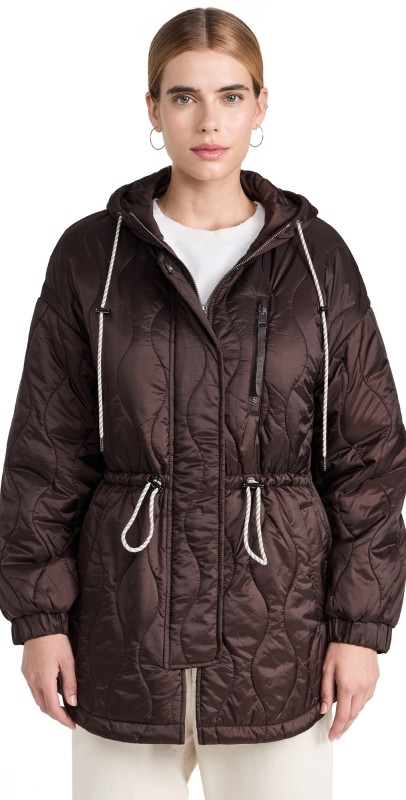 Varley Caitlin Quilt Jacket Coffee Bean