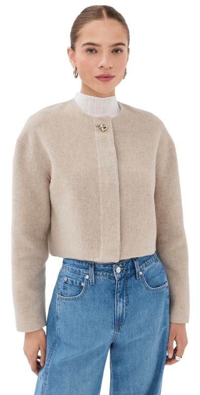 Veronica Beard Philips Jacket Oatmeal Melange