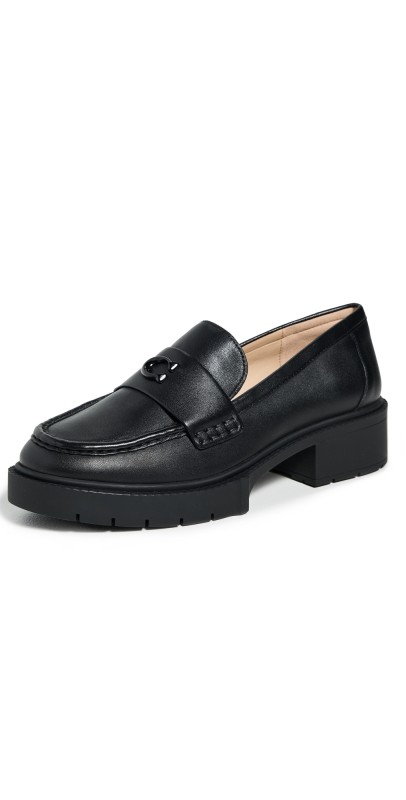 Coach Leah Loafers Leather/Black