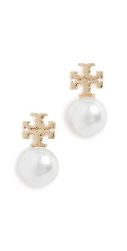 Tory Burch Pearl Stud Earrings Tory Gold/Pearl