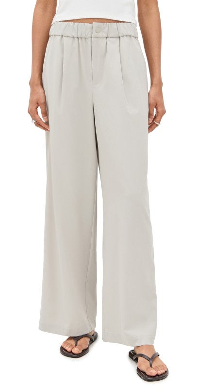 Varley Kayson Wide Leg Pants 29.5 Sage Grey