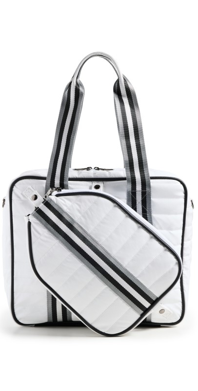 Think Royln Sporty Spice Pickleball Bag White Patent