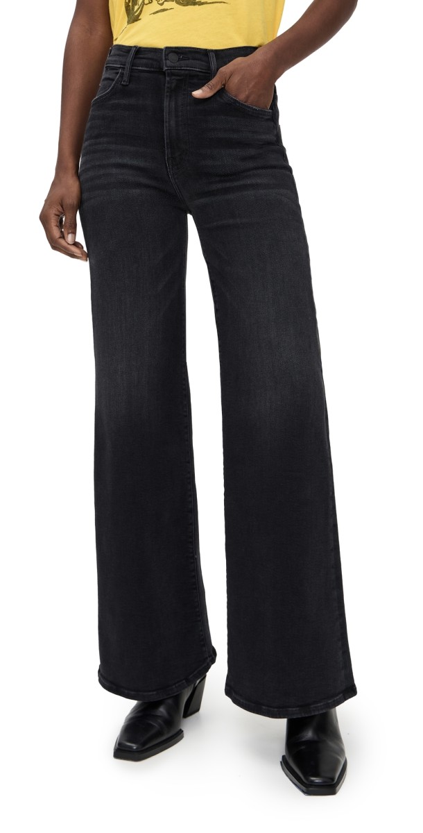 MOTHER The Hustler Roller Sneak Jeans NOT TODAY SATAN